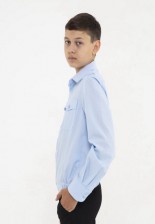 Рубашка Кадетская голубая д/р для мальчиков
